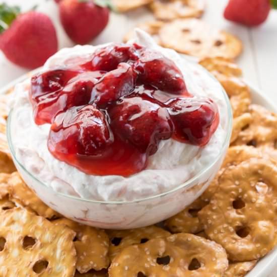 Strawberry Pretzel Salad Dip - Recipe photo by crazyforcrust