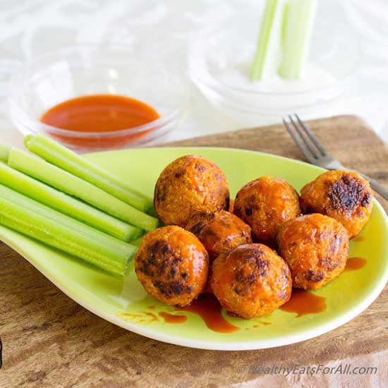 Quinoa and Cauliflower Buffalo Bite - Recipe photo by healthyeatsforall