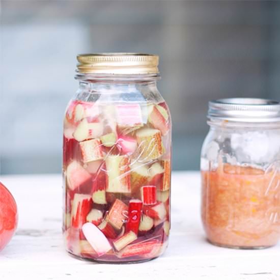 Rhubarb Liqueur - Recipe photo by kittenhood