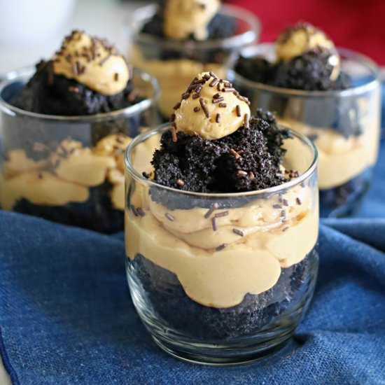 Black Velvet Peanut Butter Parfait - Recipe photo by Kleinworth &amp; Co