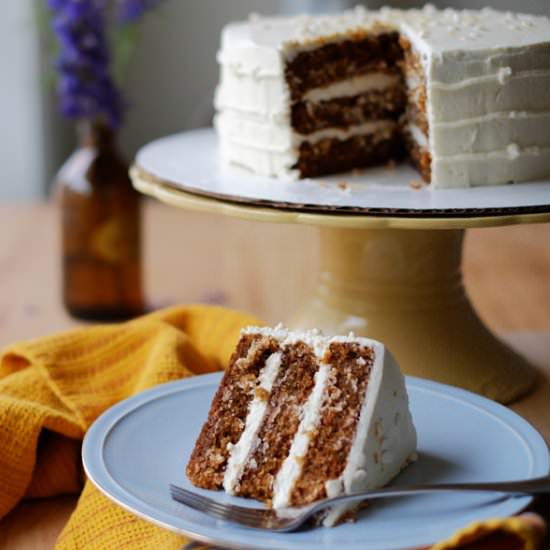 Carrot Graham Cracker Cake - Recipe photo by amykelinda