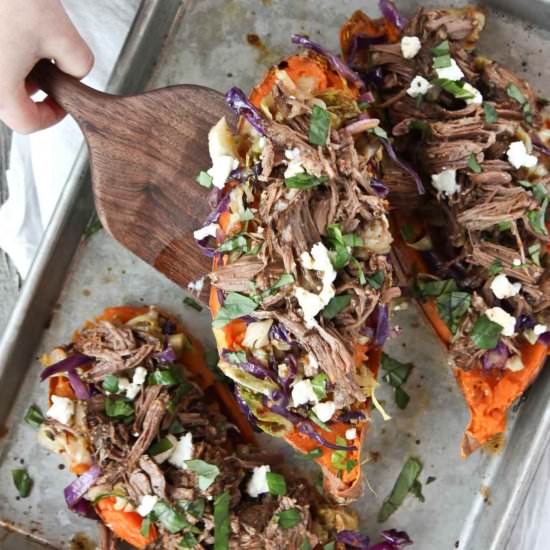 Short Rib Stuffed Sweet Potatoes - Recipe photo by simple roots
