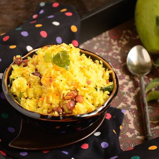 Raw Mango Carrot Rice - Recipe photo by currytrail
