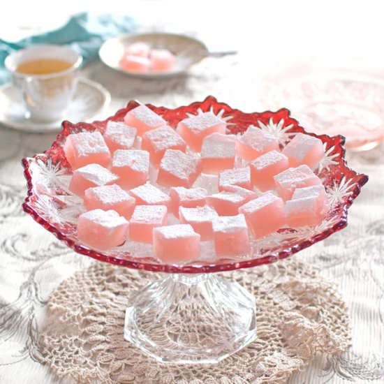 Rose Turkish Delight - Recipe photo by kiwicook