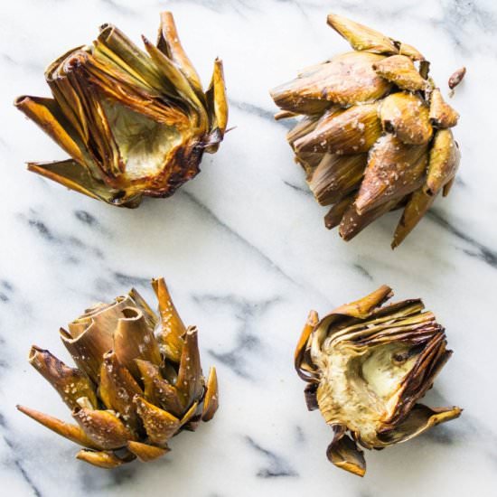 Roasted Artichoke - Recipe photo by monpetitfour