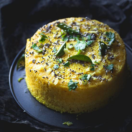 Steamed Savory Chickpea Flour Cake - Recipe photo by sinfullyspicy