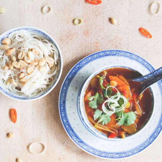 Vegan Asian "Hot & Sour Soup" - Recipe photo by JuYogi