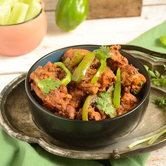 Chicken Capsicum Masala - Recipe photo by currytrail