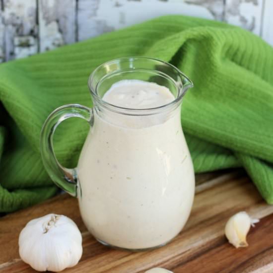 Roasted Garlic-Parmesan Ranch - Recipe photo by Blommi