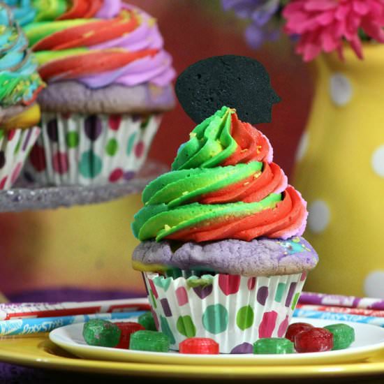 Disney Pixar Inside Out Cupcakes - Recipe photo by Virtually Yours