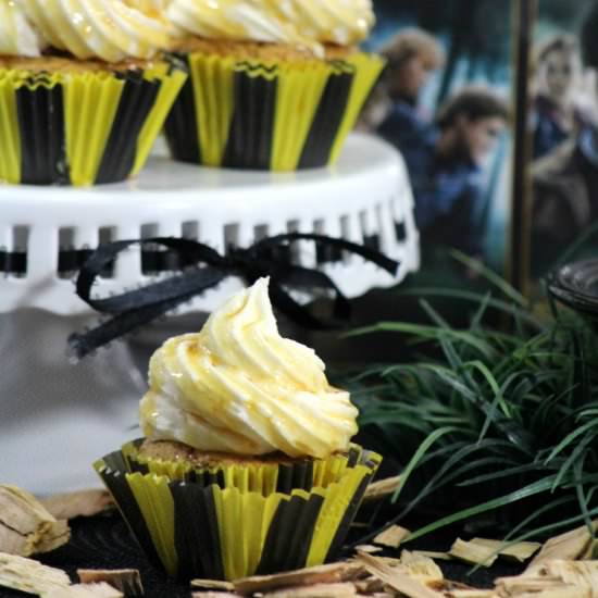 Harry Potter Butter Beer Cupcakes - Recipe photo by Virtually Yours