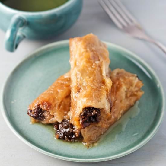 Plum Pie - Recipe photo by balkanlunchbox