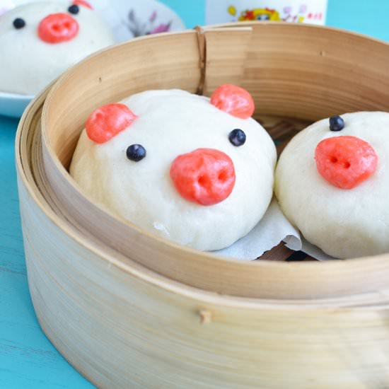 Pig Steamed Buns - Recipe photo by cookingwithteamj