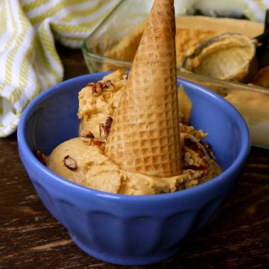 Dulce de Leche No-Churn Ice Cream - Recipe photo by mybaconwrappedlife