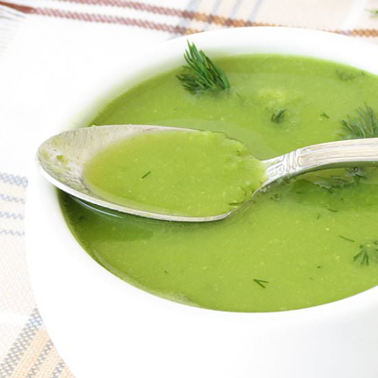 Creamy Sweet Pea Soup - Recipe photo by ilonaspassion