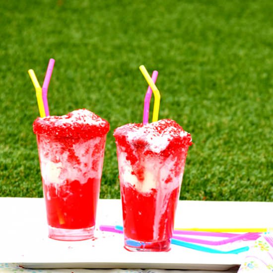Raspberry Ice Cream Float - Recipe photo by Eat as you Like