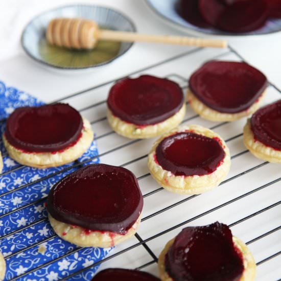 Beetroot & Goats Cheese Tartlets - Recipe photo by littlebigh