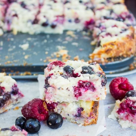 Berry Citrus Poppy Seed Bars - Recipe photo by two.purple.figs