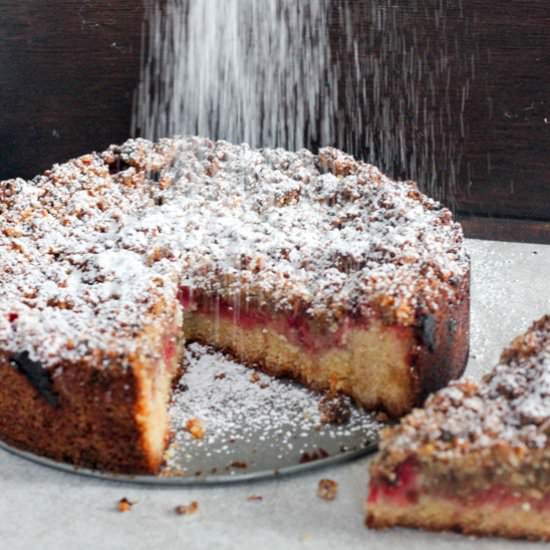 Strawberry Almond Coffee Cake - Recipe photo by wrightfamilytable