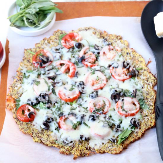 Spaghetti Squash Pizza - Recipe photo by practiganic