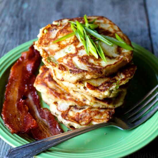 Bacon and Scallion Paleo Pancakes - Recipe photo by nakedcuisine