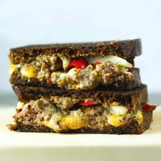 Pickle Pepper Grilled Cheese - Recipe photo by Recipe Fiction