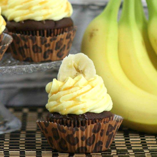 Chunky Monkey Cupcake - Recipe photo by Virtually Yours