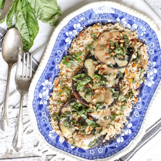 Brie Portobellos w. Deglazed Cream - Recipe photo by FashionEdible