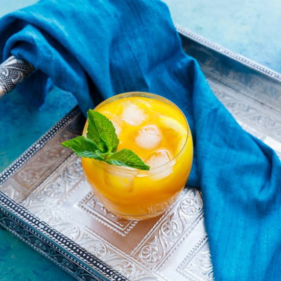 Mango Lemonade - Recipe photo by Sandhya Hariharan