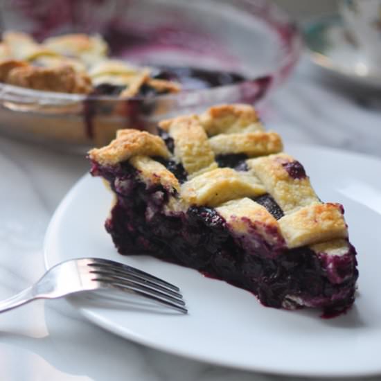 Blueberry Pie - Recipe photo by warmvanillasugar