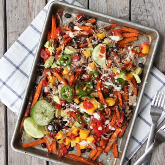 Loaded Sweet Potato Nachos - Recipe photo by simple roots