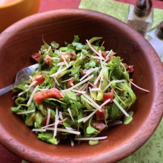 Shaved Asparagus & Prosciutto Salad - Recipe photo by savourthesenses