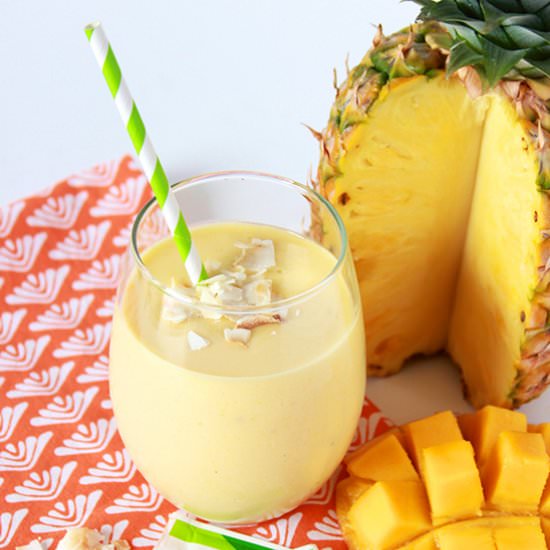 Pineapple Mango Banana Smoothie - Recipe photo by cookingwithruthie