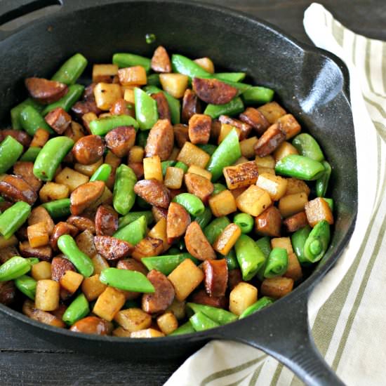Low Carb Chorizo and Jicama Skillet - Recipe photo by EverydayMaven
