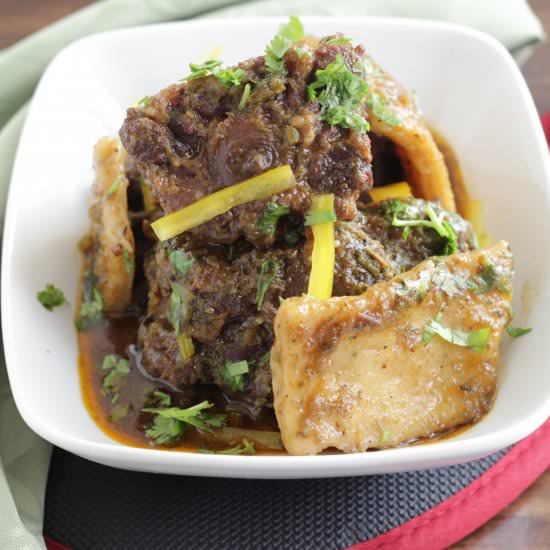 Oxtails and Dumplings - Recipe photo by tastesspicy