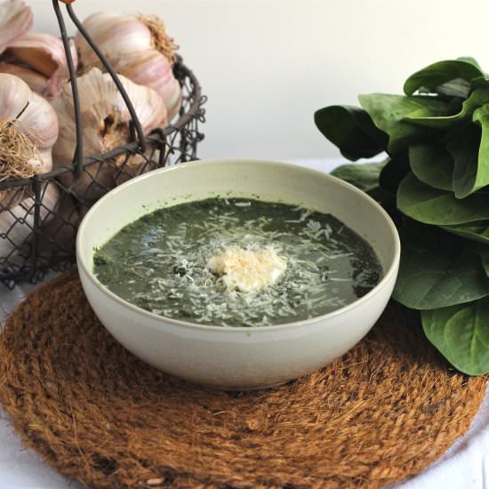 Spinach and Parmesan Soup - Recipe photo by Noemies Kitchen