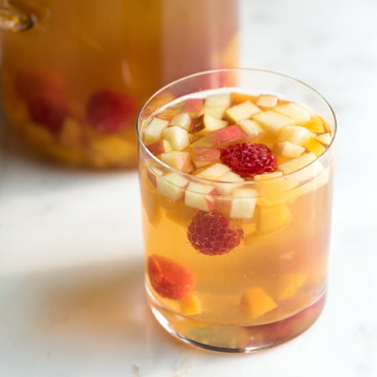 Fruity White Sangria - Recipe photo by inspiredtaste