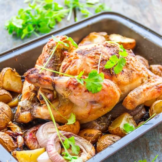 Whole Roast Chicken - Recipe photo by Priyanka DK