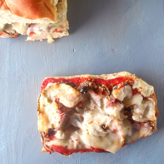 Eggplant Parmesan Sandwich - Recipe photo by healingtomato