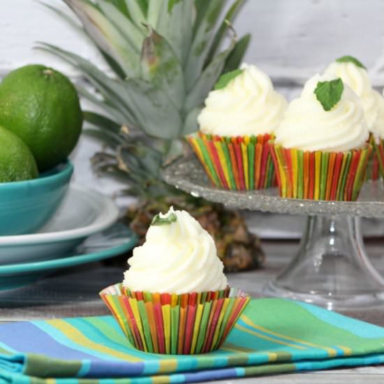 Pineapple Mojito Cupcakes - Recipe photo by Virtually Yours
