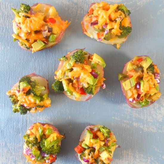 Cheesy Veggie Smother Potato Rounds - Recipe photo by healingtomato