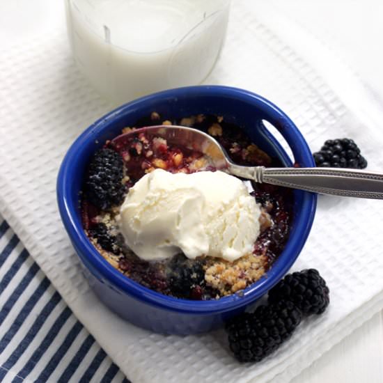 Mini Blackberry Crumbles or Pies - Recipe photo by feedme_imhungry