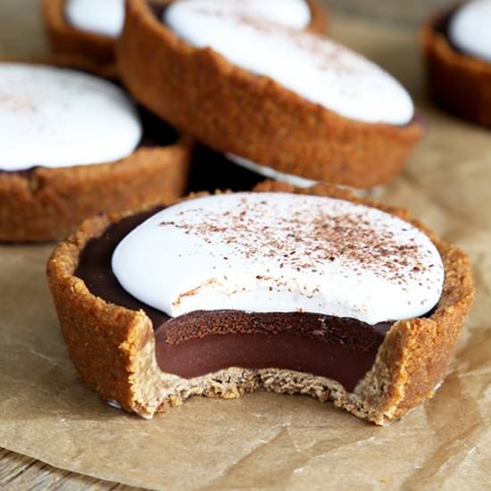 Easy Mini Gluten Free S'mores Pies - Recipe photo by gfshoestring