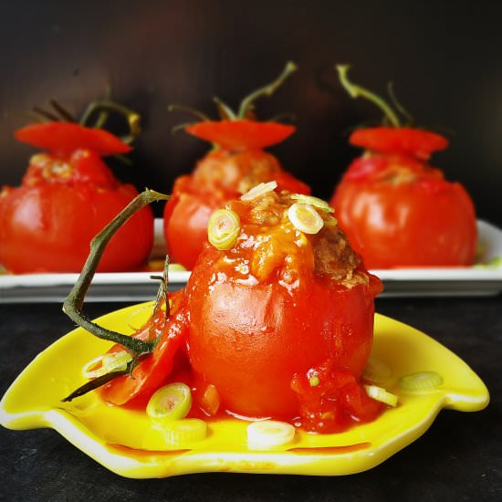 Stuffed tomatoes - Recipe photo by cookmorphosis