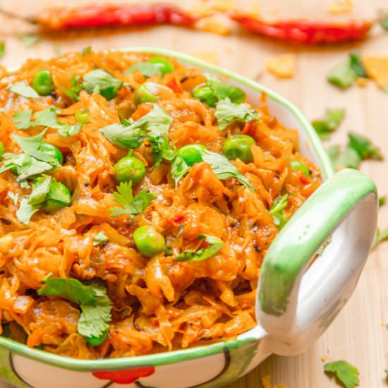 Curried Cabbage - Recipe photo by Priyanka DK