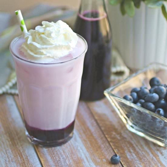 Blueberry Italian Cream Soda - Recipe photo by Grabaplate