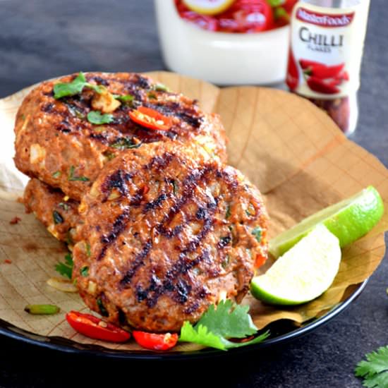 Thai-Style Chicken Burger - Recipe photo by Eat as you Like