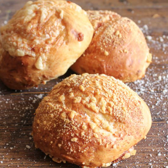 Best Homemade Double Cheese Buns - Recipe photo by an italian in my kitchen