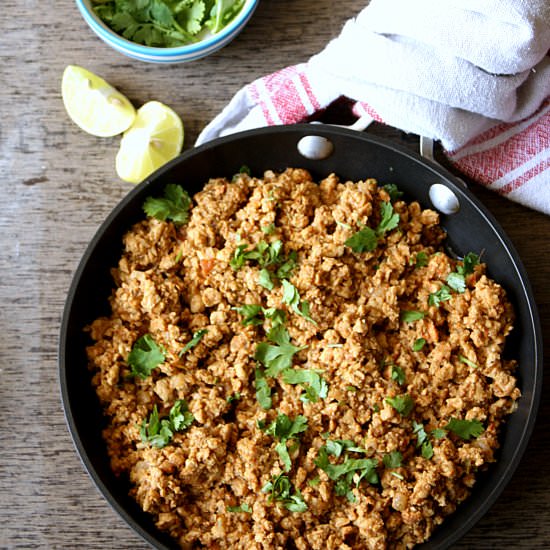 Chicken Keema - Recipe photo by SatrupasFoodforThought
