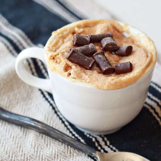Easy Vegan Peanut Butter Mug Cake - Recipe photo by Kitchen Treaty